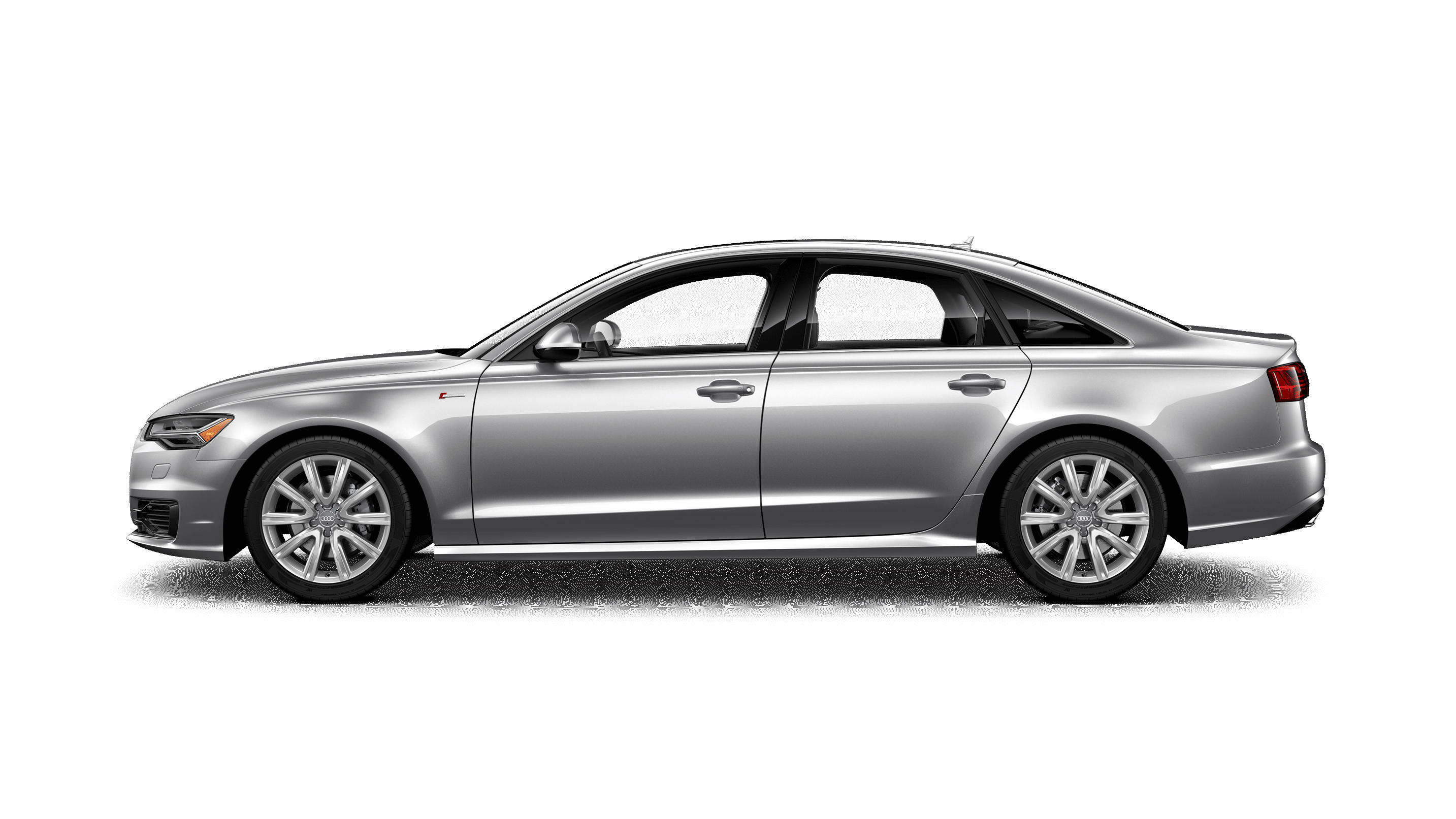 Luxury silver car